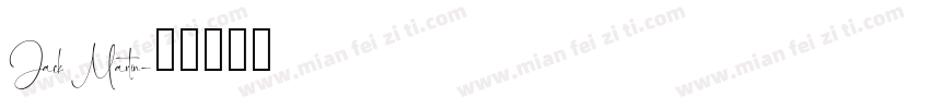 Jack Martin字体转换